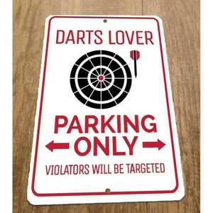 Darts Lover Parking Only ‎ 8x12 Metal Wall Entertainment Sports Room Bar Sign